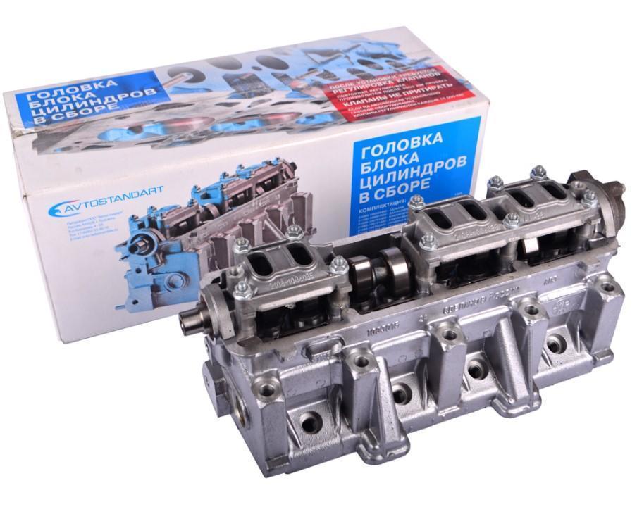 Головка блока для а/м ВАЗ 1118 в сборе двс 1,6 Евро 3 под датчик Avtostandart