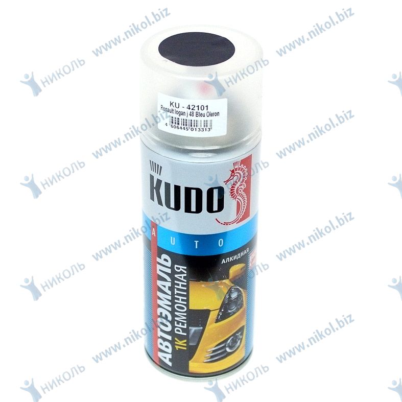 Краска аэроз RENAULT (J48) синяя Bleu Oleron KUDO (520мл)
