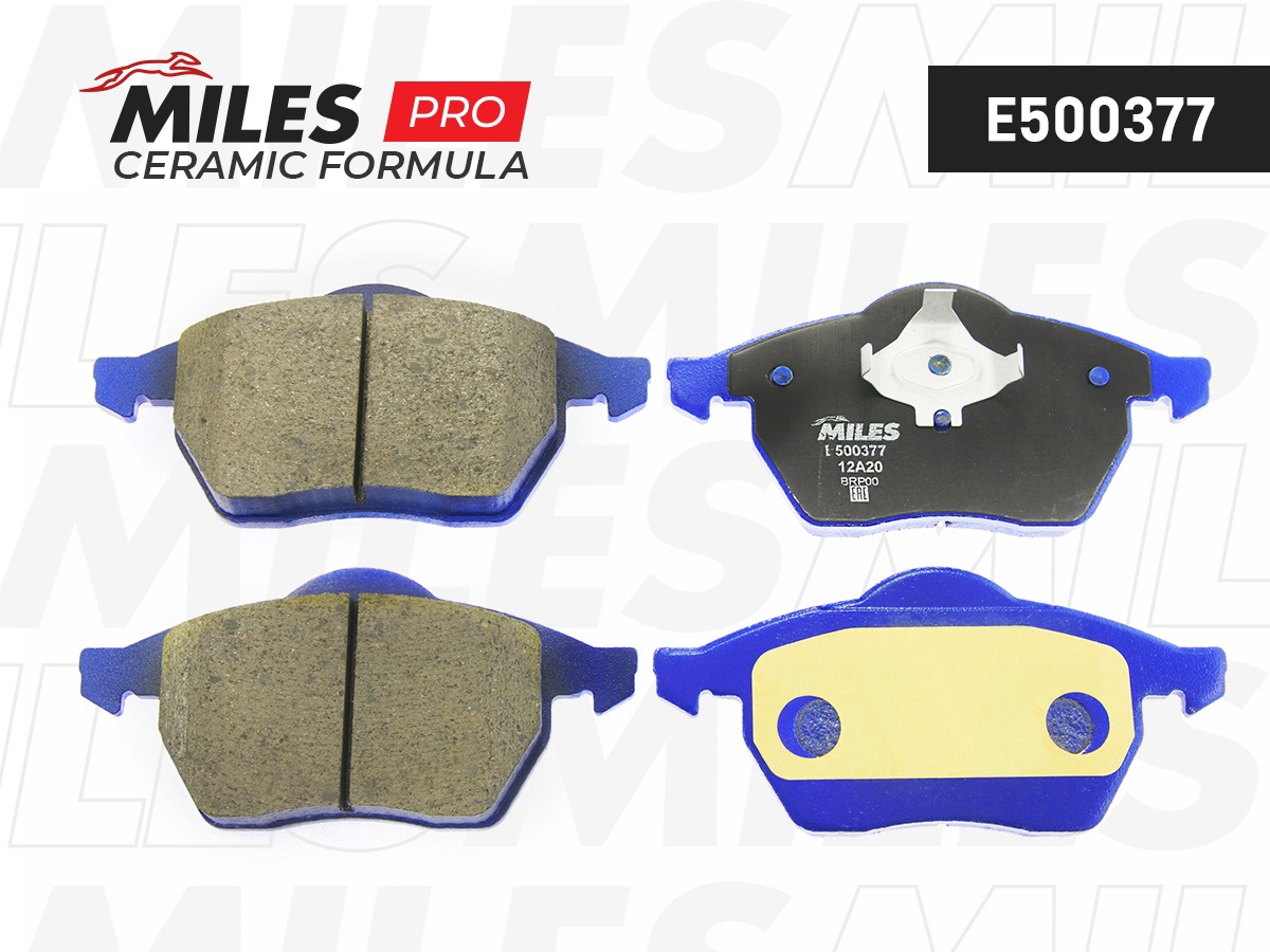 Колодки тормозные MILES E5 Ceramic AUDI A4 95>01/VOLKSWAGEN PASSAT 96>05 без датчика передние