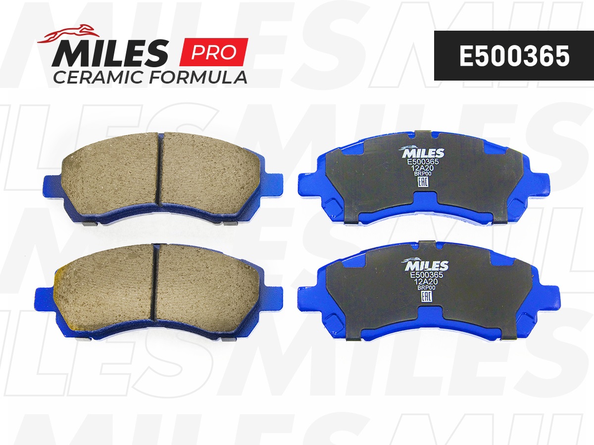 Колодки тормозные MILES E5 Ceramic SUBARU IMPREZA 1.6-2.0 92-/LEGACY 2.0-2.5 92-00 передние