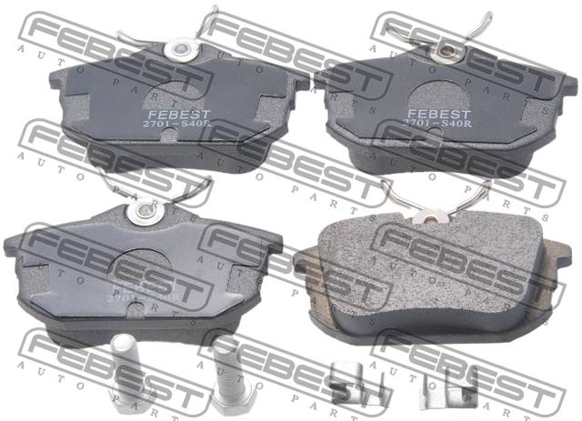 Колодки тормозные MITSUBISHI CARISMA DA1-6A 1995.05-2003.12 [EUR] задние комплект \ 2701-S40R FEBEST