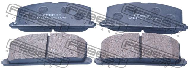 Колодки тормозные Toyota Corolla (E100) 91-02, Caldina 92-, Caldina 92-02 передние \ FEBEST 0101-CE105F