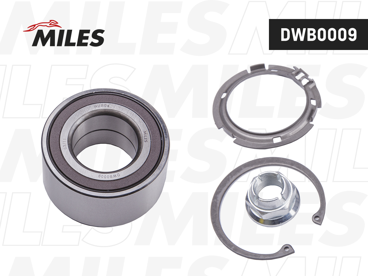 Подшипник ступицы для а/м Lada Largus 12-, Xray 16-; Renault Logan 10-; Nissan передней MILES