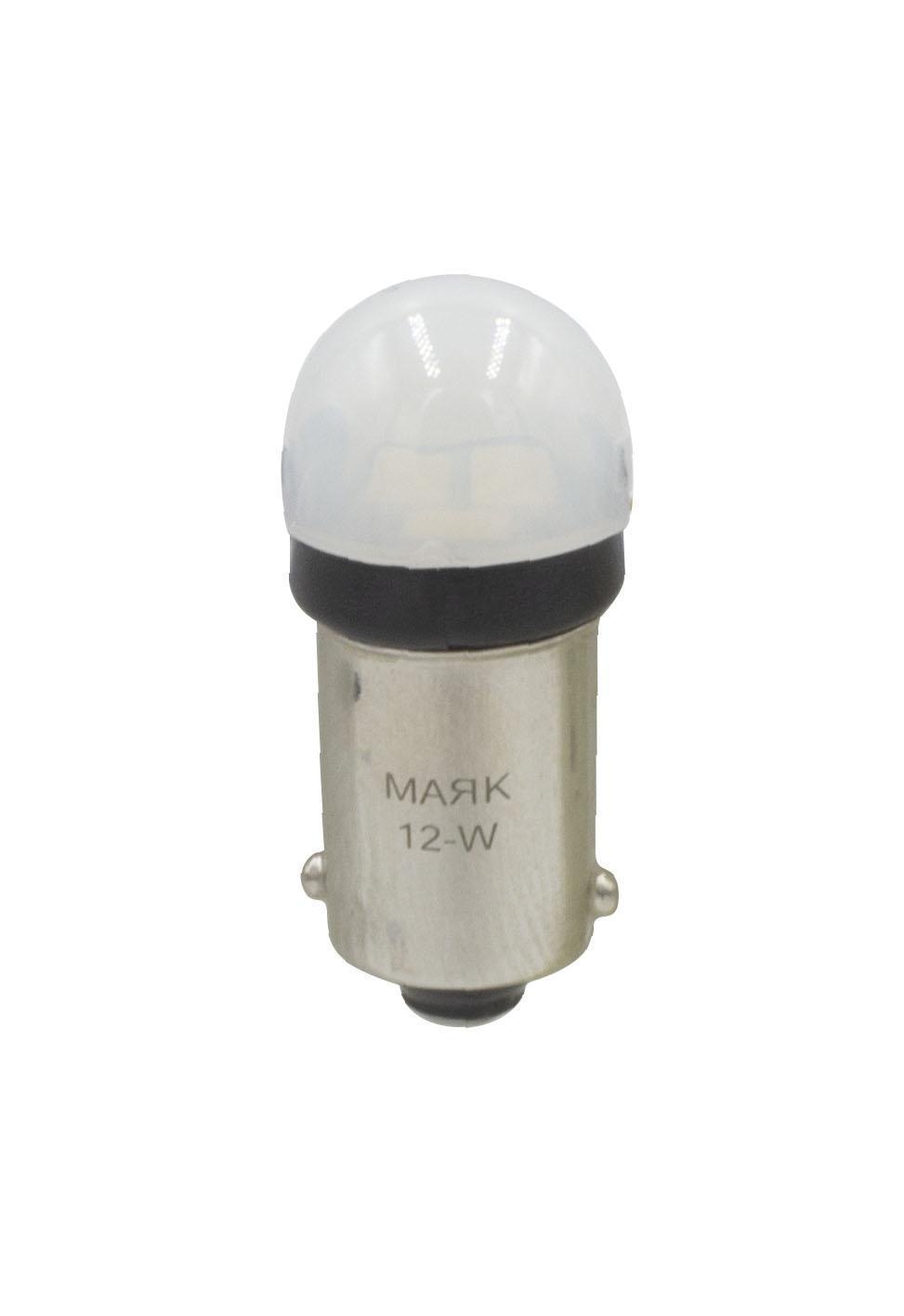 Лампа светодиодная 12V 4W металлический цоколь супербелый 3 SMD 2 шт. блистер Маяк