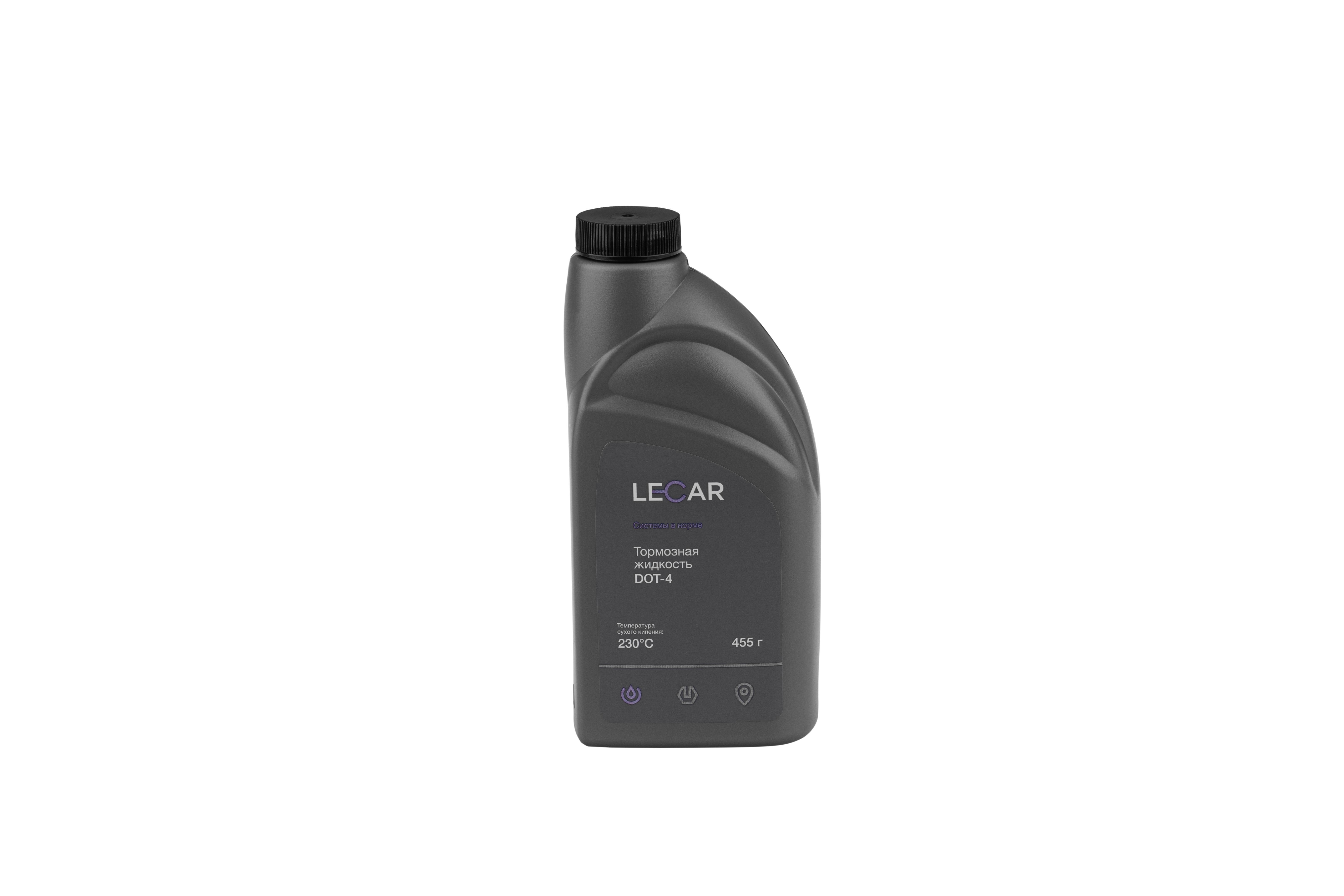 Жидкость тормозная Lecar супер Dot-4 0,455л