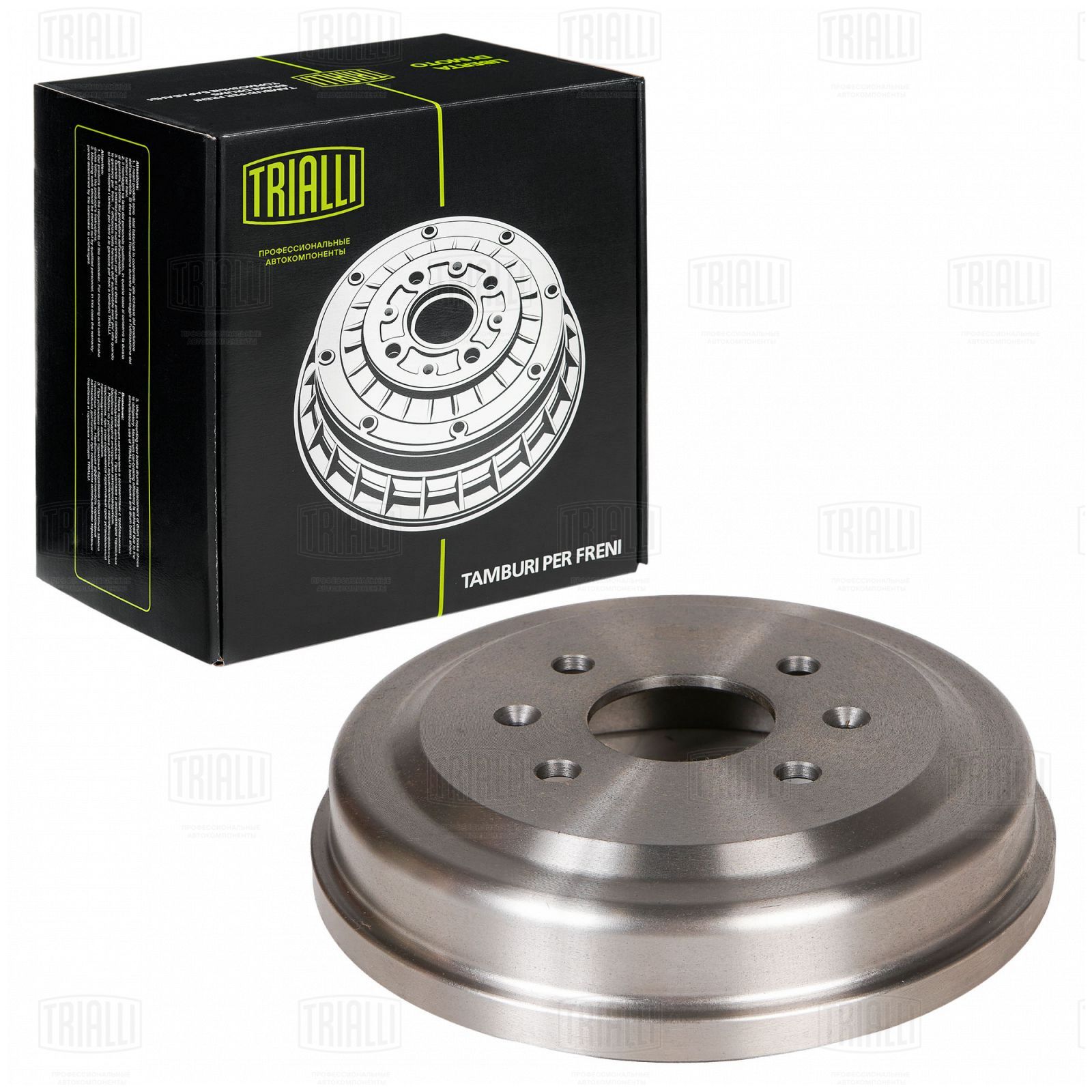 Барабан тормозной Chevrolet Aveo (T250, T255) 02-, Spark II (M300) 09- (-ABS) Trialli