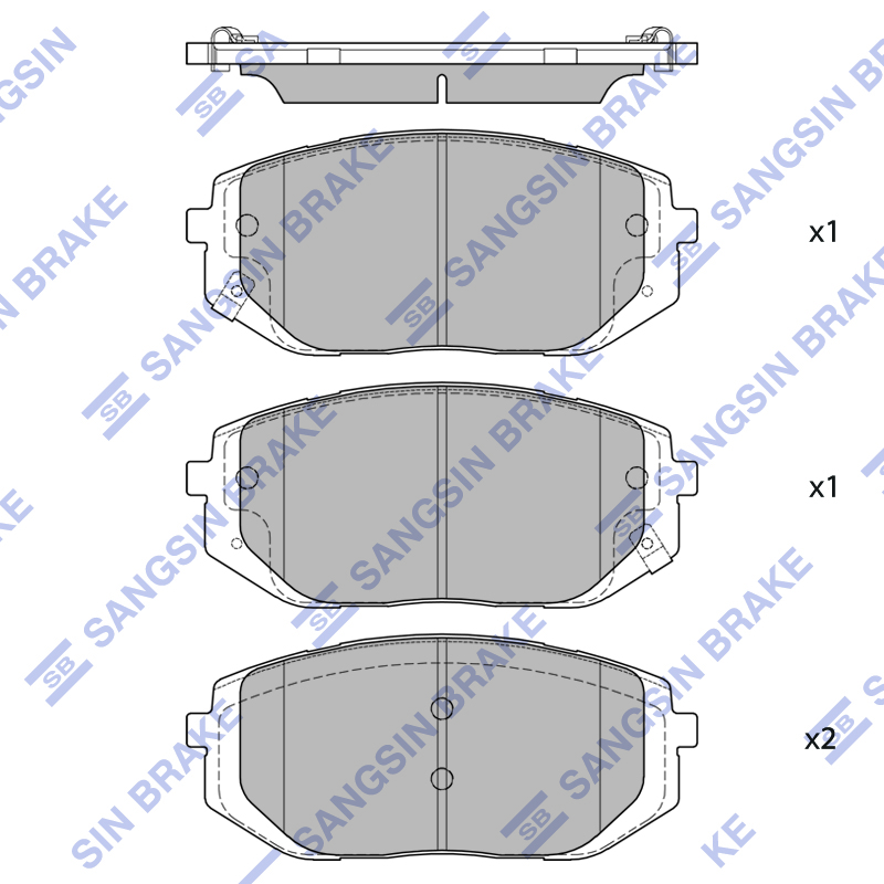 Колодки тормозные HYUNDAI NEW TUCSON (NX4) 21- пер SANGSIN BRAKE