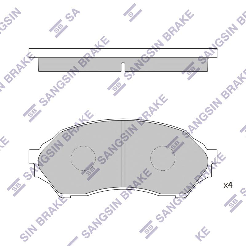 Колодки тормозные Mazda 323 99-