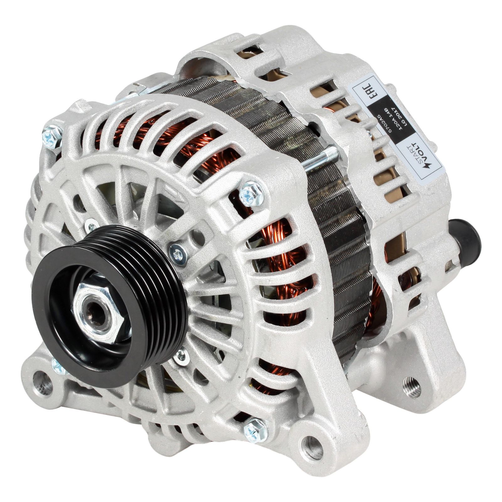 Генератор Citroen C3 02-, C4 04-; Peugeot 307 00-, 206 98- 120A StartVolt