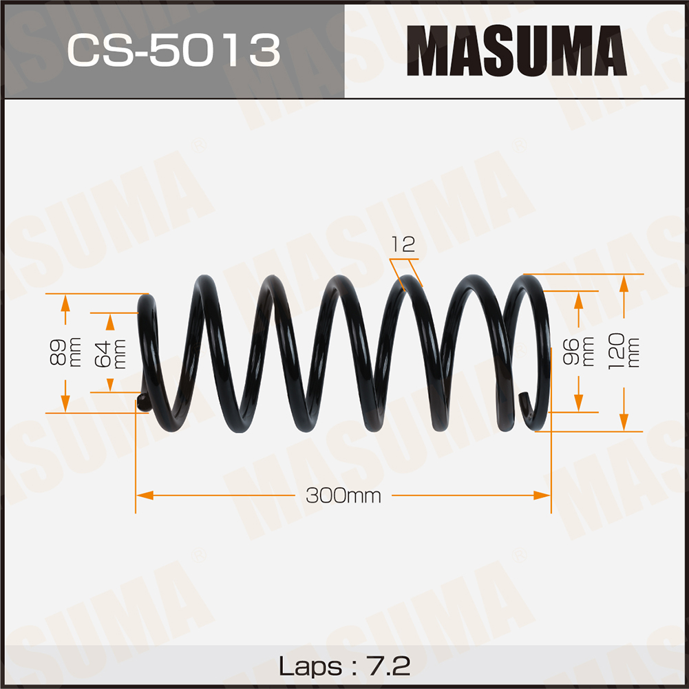 Пружина подвески Honda CIVIC / FD1 задняя Masuma