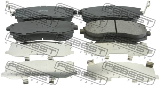 Колодки тормозные Subaru Forester 02-, Impreza 00-, Outback 03-14, XV 12-17 передние \ FEBEST 0801-G12F