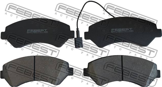 Колодки тормозные Fiat Ducato 07-; Citroen Jumper 06-; Peugeot Boxer 07- передние с датчиком \ FEBEST 2501-BOXIIIF
