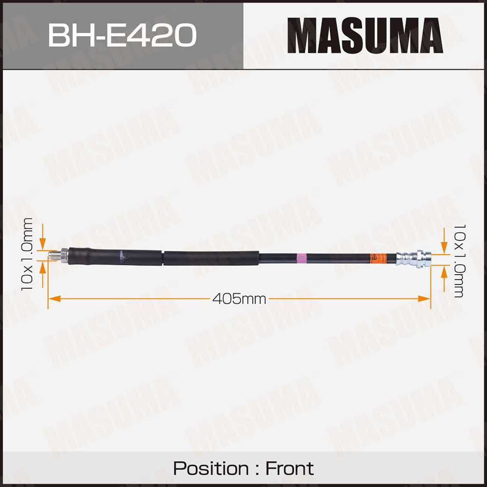 Шланг тормозной Mercedes E (W211) 02-08, CLS (C219) 04- передний Masuma