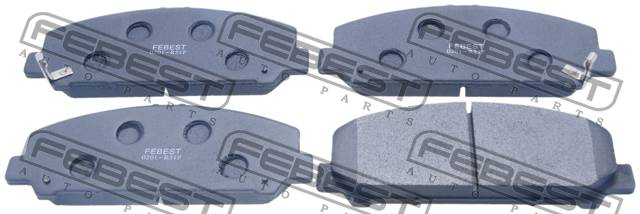 Колодки тормозные NISSAN PATHFINDER R51 2004.08-2012.09 [CA] передние \ 0201-R51F FEBEST