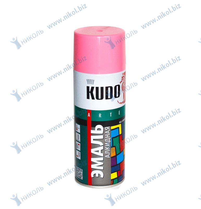 Краска аэроз розовая KUDO (520мл)