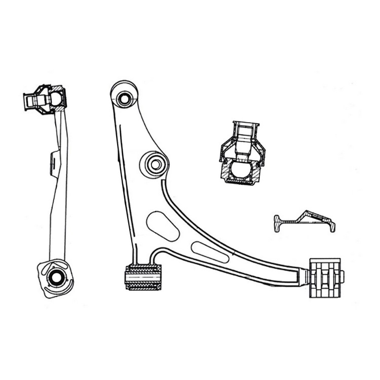 Рычаг SUZUKI Esteem 1995-2002 FRONT AXLE RIGHT