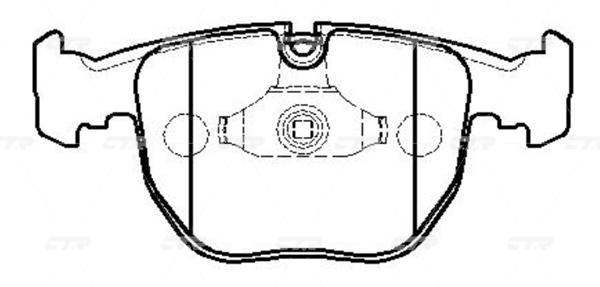 Колодки тормозные BMW 5 (E39) 95-04, 7 (E38) 94-04, X5 (E53) 00-06 передние \ CTR GK0006 (CKB-6)