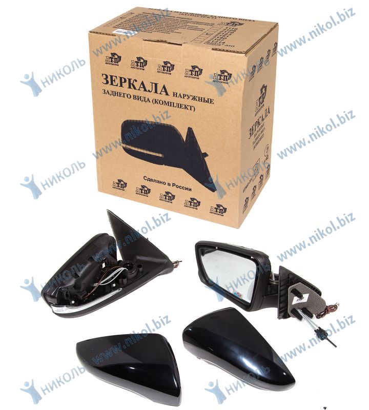 Зеркало бок 2191 /механическое, поворотник/ АТП (к-т=2шт)