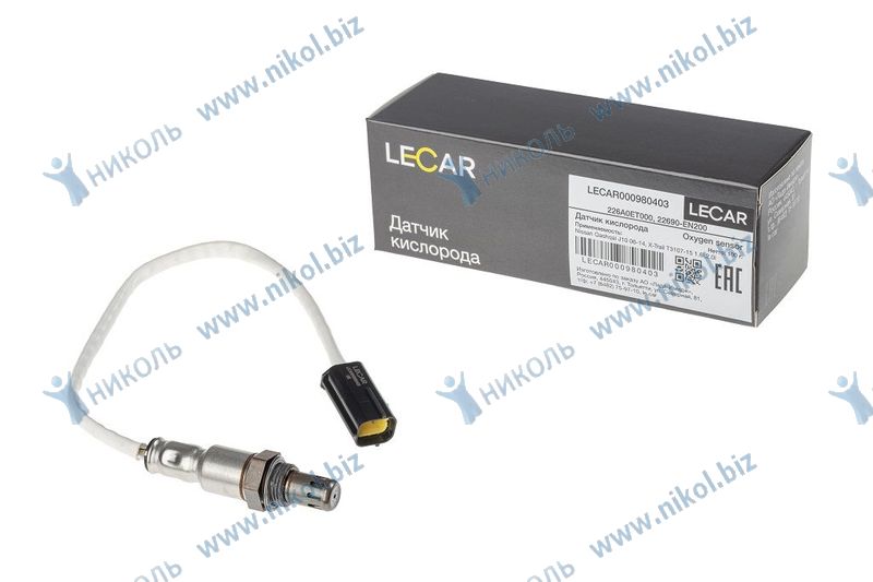 Датчик кислорода Nissan Qashqai J10 (06-14), X-Trail T31 (07-15) 1.6i,2.0i LECAR 226A0ET000
