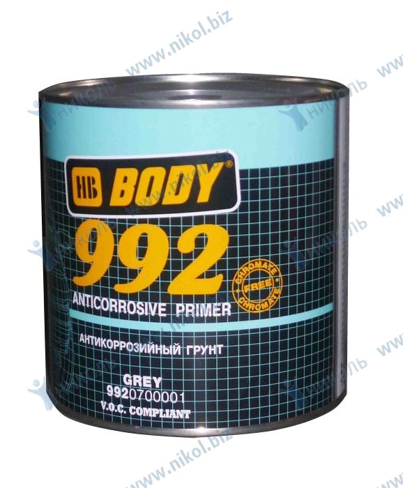 Грунт алкидный серый BODY 992 (1л)