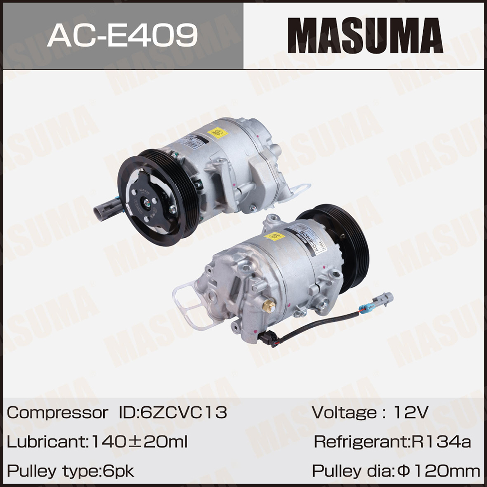 Компрессор кондиционера Opel ASTRA-J / A14NET, B14NET Masuma