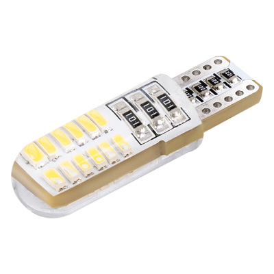 Лампа светодиодная 12V 5W без цоколя белый 24 SMD (габариты, повт.поворотника) 2 шт Skyway