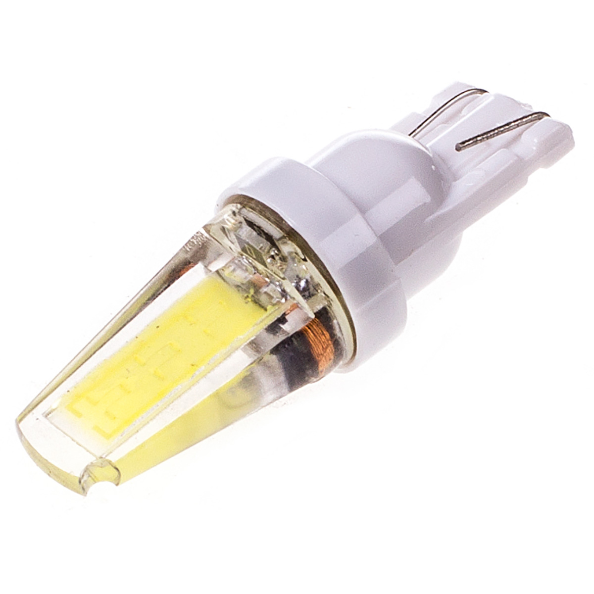 Лампа светодиодная 12V 5W без цоколя белый 1 COB (габариты, повт.поворотника) W2,1*9,5d 2 шт. Skyway
