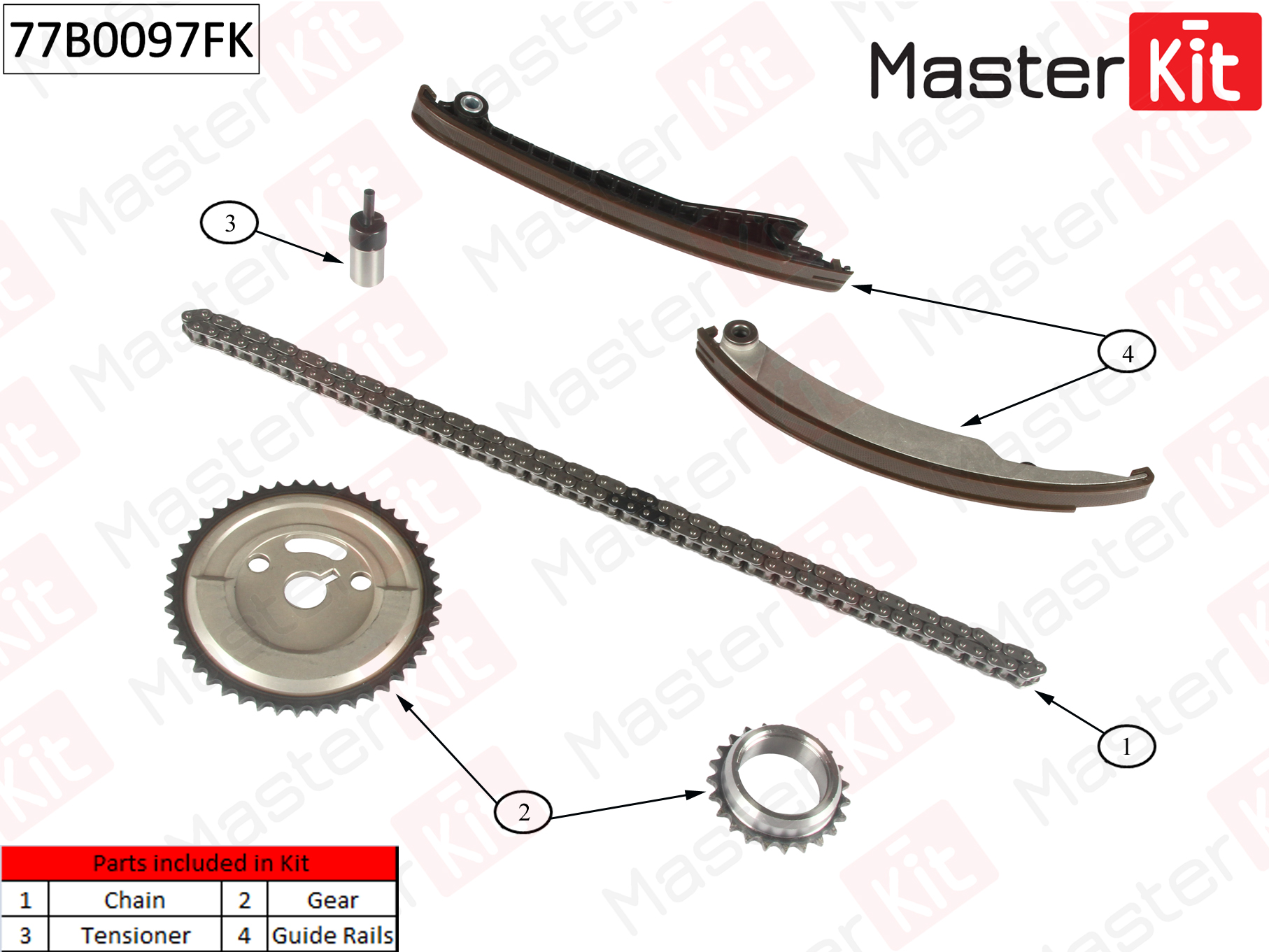 Комплект цепи ГРМ Chrysler Neon 2001-2006,PT Cruiser 2001-2010