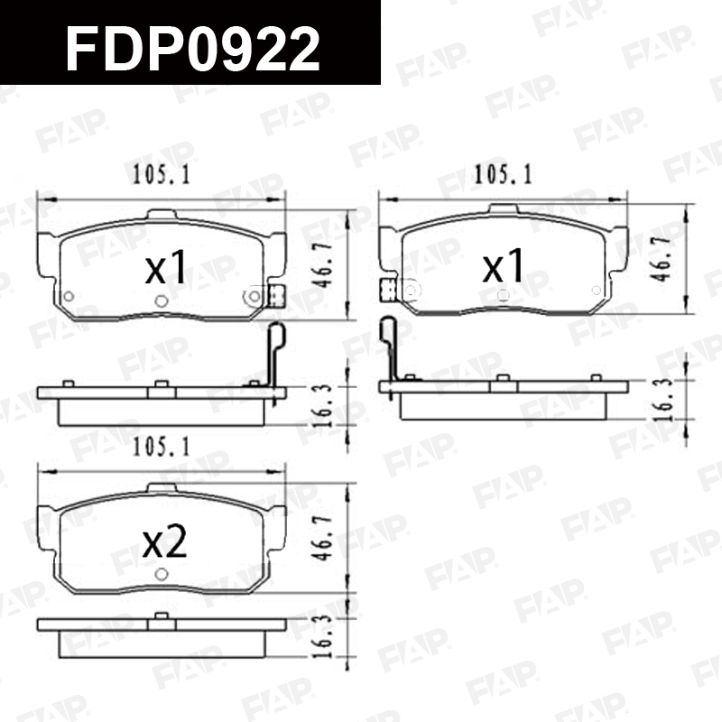 Колодки тормозные INFINITI G20 2.0L 1990.07-2002.12 задн. смесь CERAMIC FAP