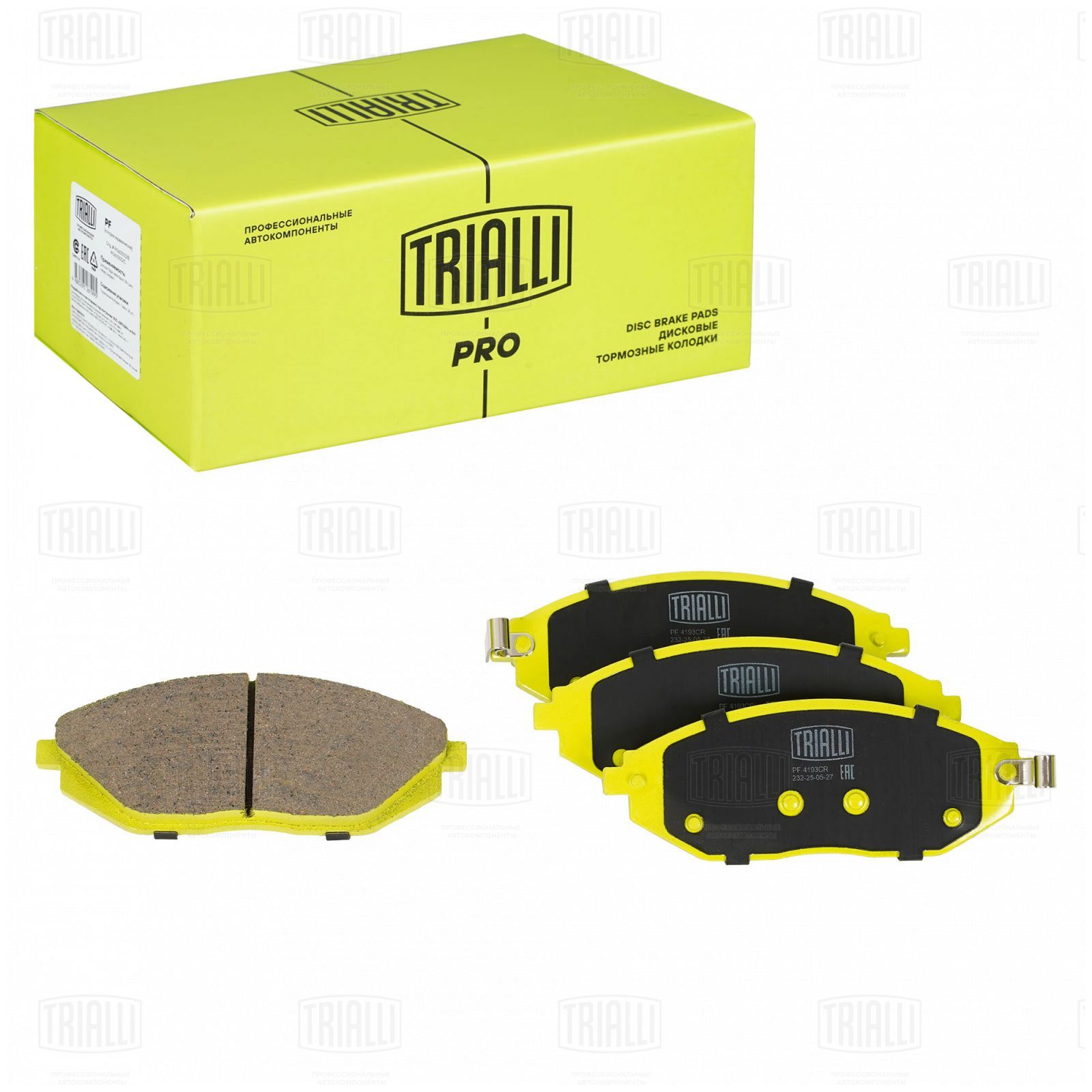 Колодки тормозные Chevrolet Spark M300 (09-) диск. перед. (керам.) Trialli