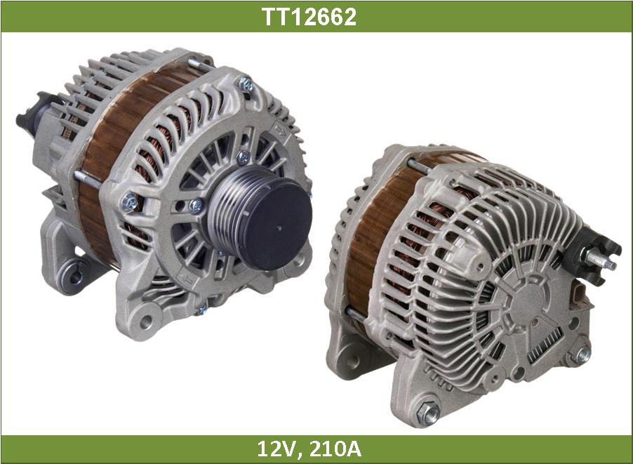 Генератор MITSUBISHI, RENAULT 12V, 210A; COM (BSD2); TESLA TECHNICS 