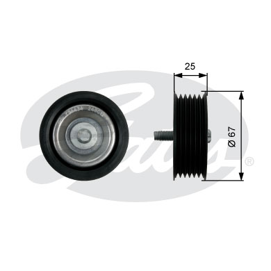 Ролик GATES MB C216/C218/X218/C207/W212/W166/X166/R231 10-