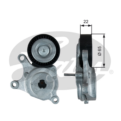 Ролик натяжителя GATES /780821772/ MB W176/W246/X117 1.6/2.0 11-