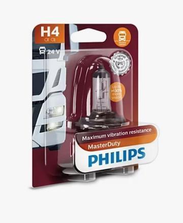 Лампа 24 В H4 75/70 Вт Р43 Master Duty галогенная Philips