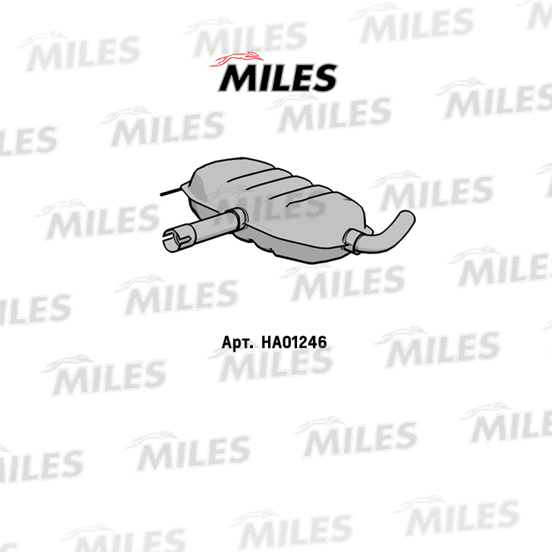 Глушитель MILES Резонатор (сталь)