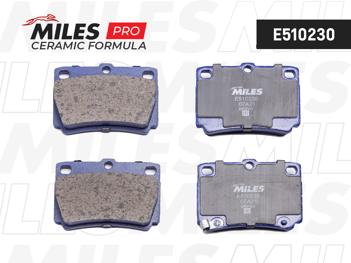 Колодки тормозные MILES E5 Ceramic MITSUBISHI PAJERO SPORT/MONTERO SPORT 98>09 2.5D/3.0 задние
