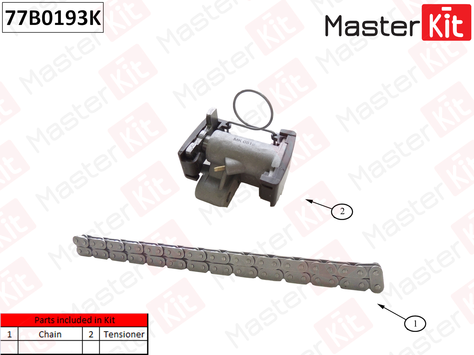 Комплект цепи привода распредвала R BMW E53/E65/E70/E71 N62 05-14