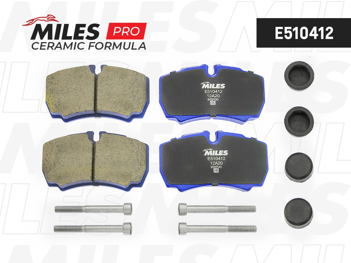 Колодки тормозные MILES FORD (JMC) TRANSIT Bus 01/06-> / FORD (JMC) TRANSIT Van 03/08-> / FORD AUSTRAL