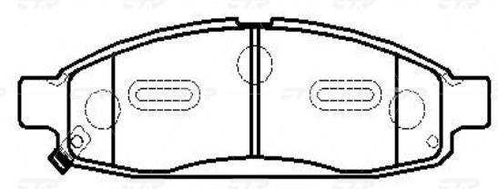 Колодки тормозные NISSAN Armada 2003-2012, Titan 2003-2007 ; INFINITI QX56 2004- пер. \ GK0767 (CKN-52)