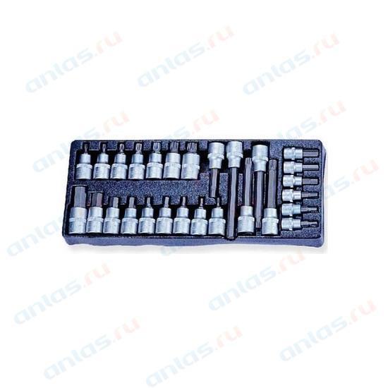 Набор головок со вставкой 1/2" 3/8" 27 пр. ложемент JW 