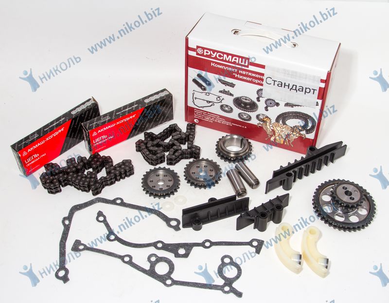 Комплект ГРМ ЗМЗ-406 70/90 Е-2 STANDART полн на подшипн цепи Киров РусМаш