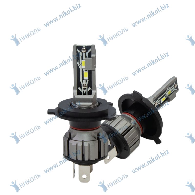 Лампа светодиод Н4 12V 15W 6000K 4000 Lm AUTOPROFI (к-т=2шт)