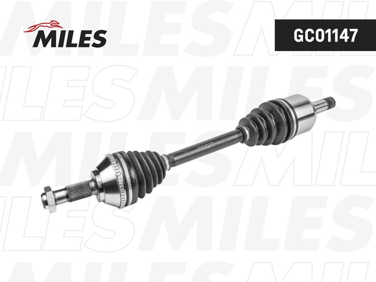 ШРУС MILES Привод в сборе CITROEN JUMPER/FIAT DUCATO/PEUGEOT BOXER 1.9-2.8 94-02 лев. (ABS)