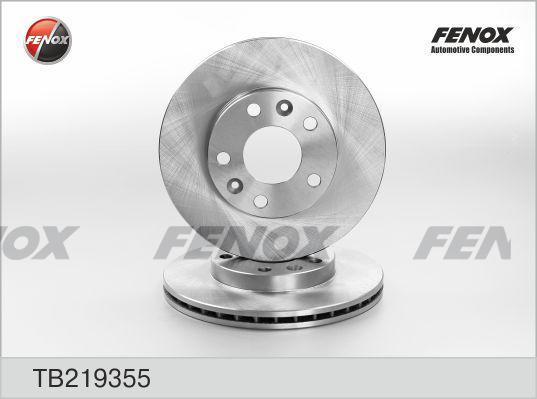 Диск тормозной Renault Duster 12-, Kaptur 16- (-ESP) передний 269 х 22,5 \ FENOX TB219355