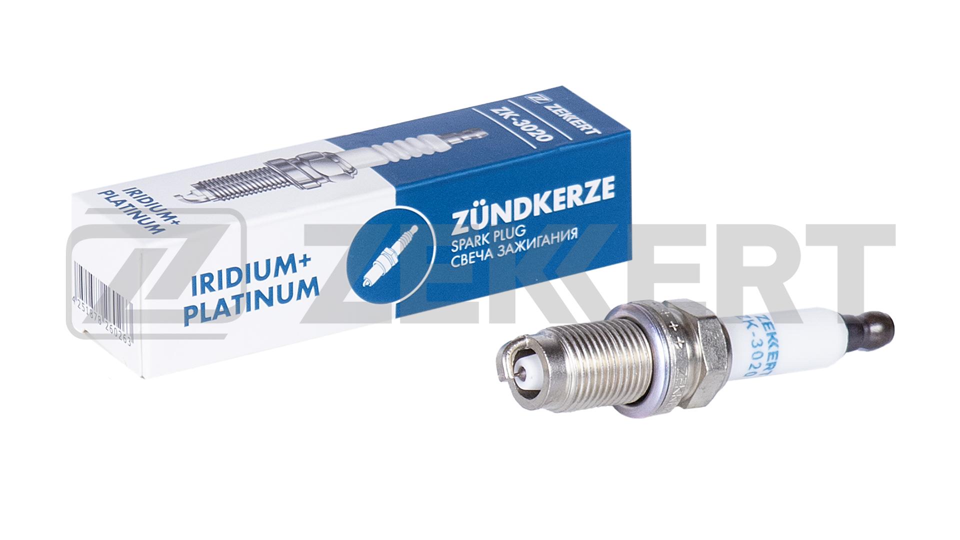 Свеча зажигания (Iridium+Platinum аналог NGK 5758 цена за 1 шт.) VW Passat VI VII 07- Tiguan 10-