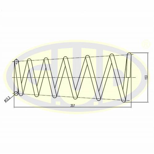 Пружина зад KIA CERATO I 04-14_G.U.D