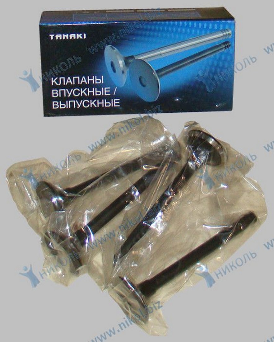 Клапана ГРМ Г-УМЗ A274 Evotech 2.7, 4216, 417, 420 (под ГБО) выпуск TANAKI (к-т=4шт)