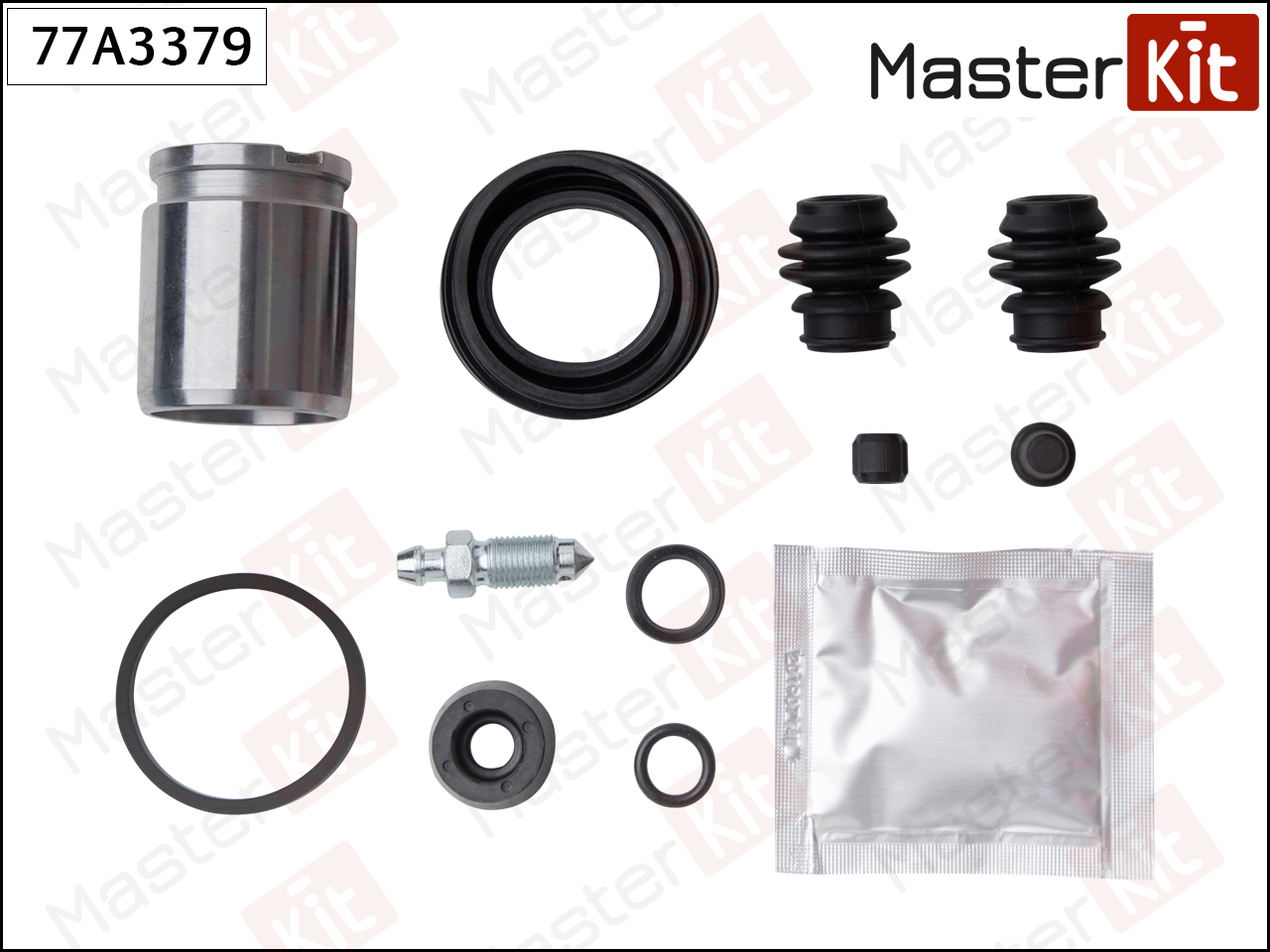 Ремк-т суппорта MASTERKIT + поршень задний TOYOTA URBAN CRUISER 09-, COROLLA 06-, IQ 0