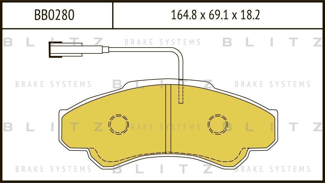 Колодки тормозные FIAT DUCATO 02>/CITROEN JUMPER/PEUGEOT BOXER 94>(1800кг) перед