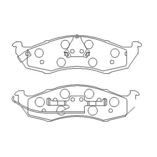 Колодки тормозные NISSAN Quest 1992-2003 пер. \ GK0720 (CKN-5)
